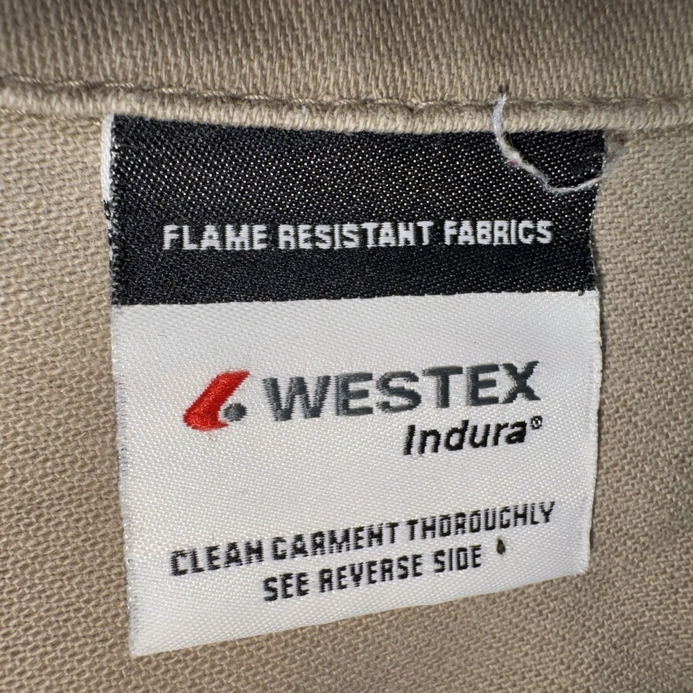 Flame Resistant Coveralls WESTEX INDURA FRI681TN Khaki Men's Stanco HRC2